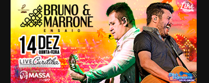 Bruno e Marrone com seu show ENSAIO na Live