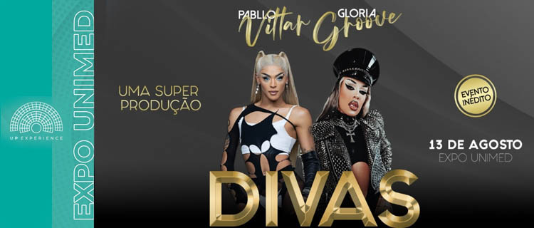 DIVAS: Evento inédito reúne Pabllo Vittar, Gloria Groove e mais atrações em Curitiba
