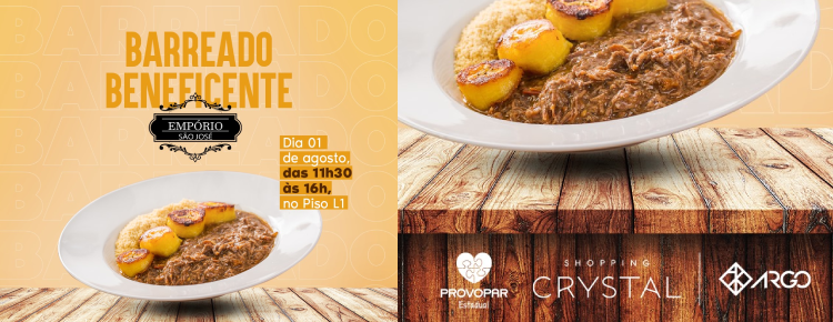 Shopping Crystal promove barreado beneficente em prol do Provopar